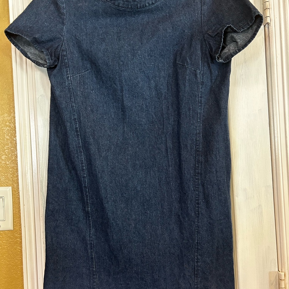 Lumiere Dark Indigo Short Sleeve Denim Dress